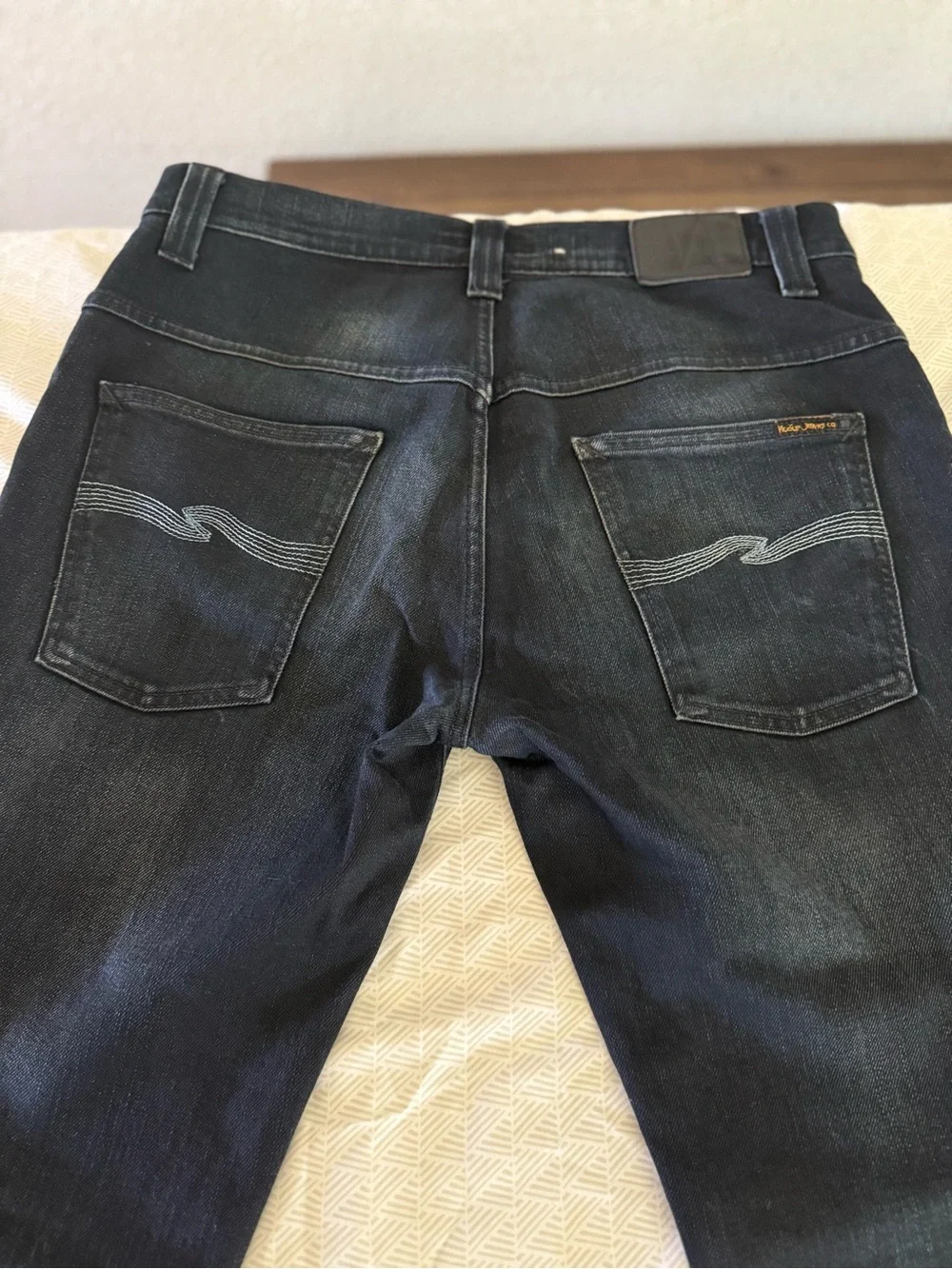 Nudie Jeans Slim Straight Black Wash Jeans